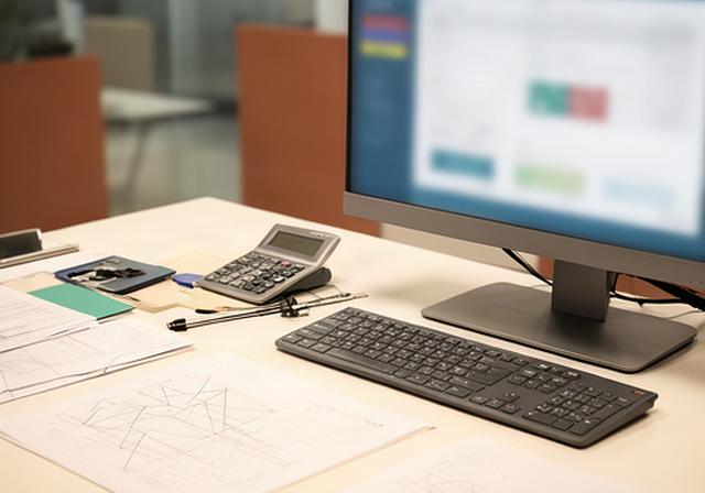 Arbeitsplatz mit Abrechnungssystem für Straßenmaut und übersichtlicher Gebührenauswertung